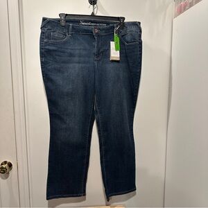 NEW Natural Reflections Deep Blue Straight Leg Jeans